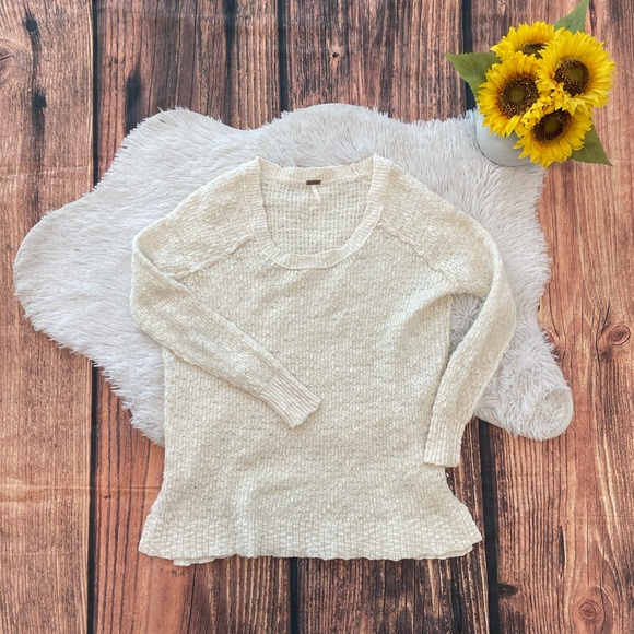 Free People Sweaters - Free People Knit Ivory Sweater